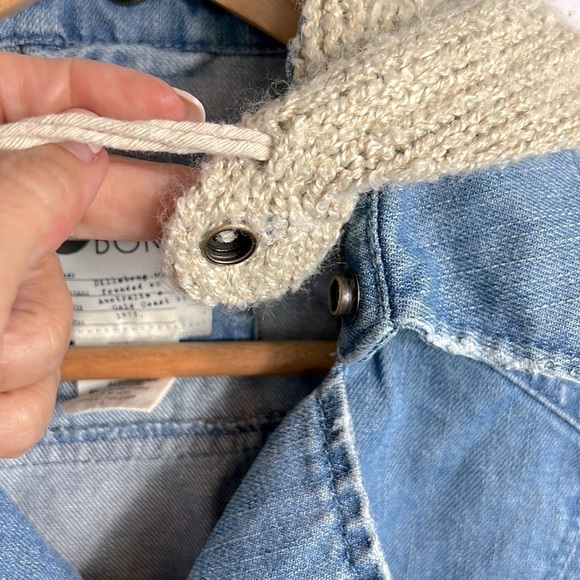 Billabong Rev Up Hooded Denim Jacket size S - Picture 9 of 14